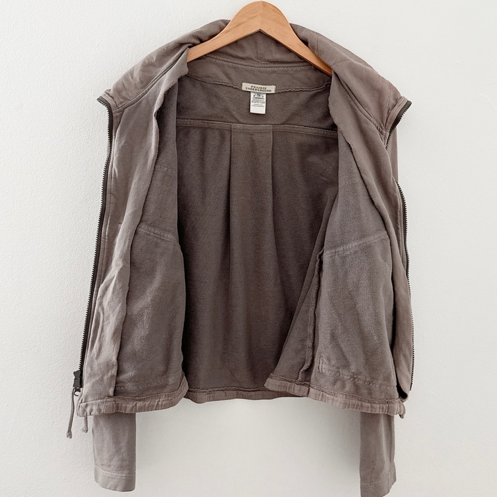 Prairie Underground Jacket Organic Cotton Workwear Blogger Barn Boho Small Coat - Picture 8 of 13